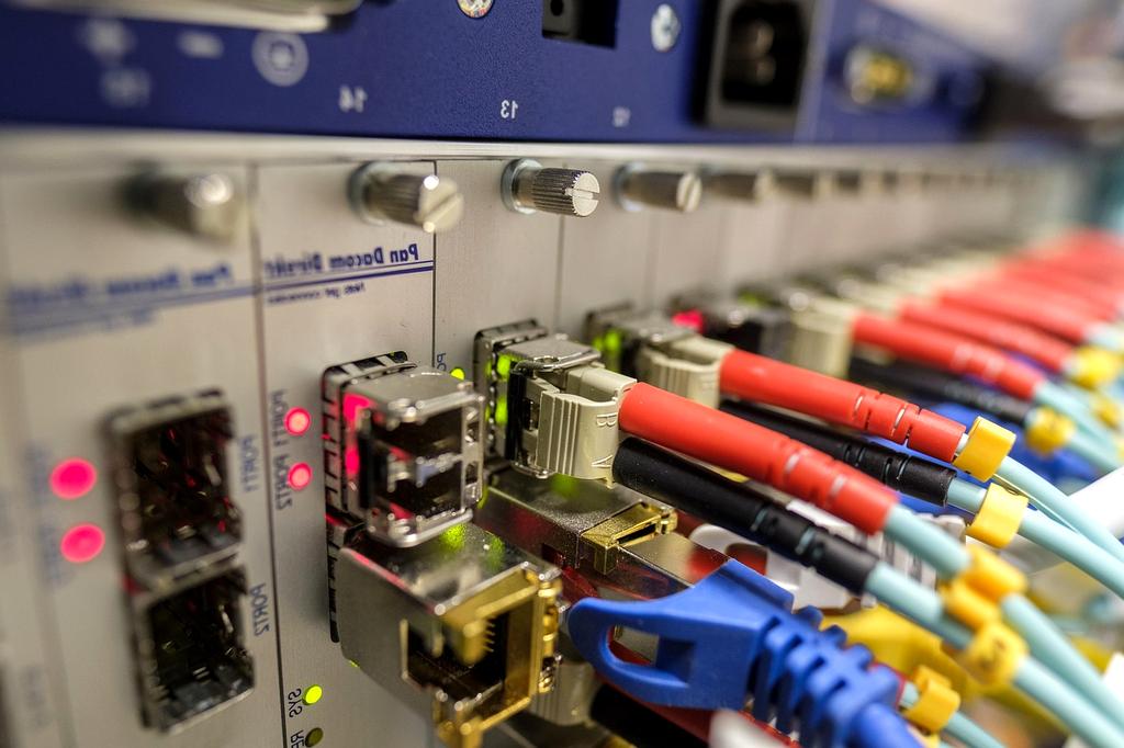 Wi-Fi 7 router with sleek design